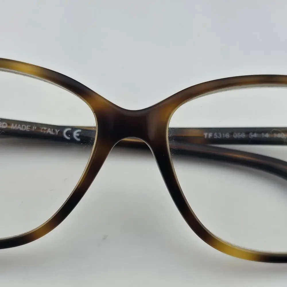 Tom Ford TF5316 056 54-14 Eyeglasses Frames Brown Havana Italy w/ Case Read Desc